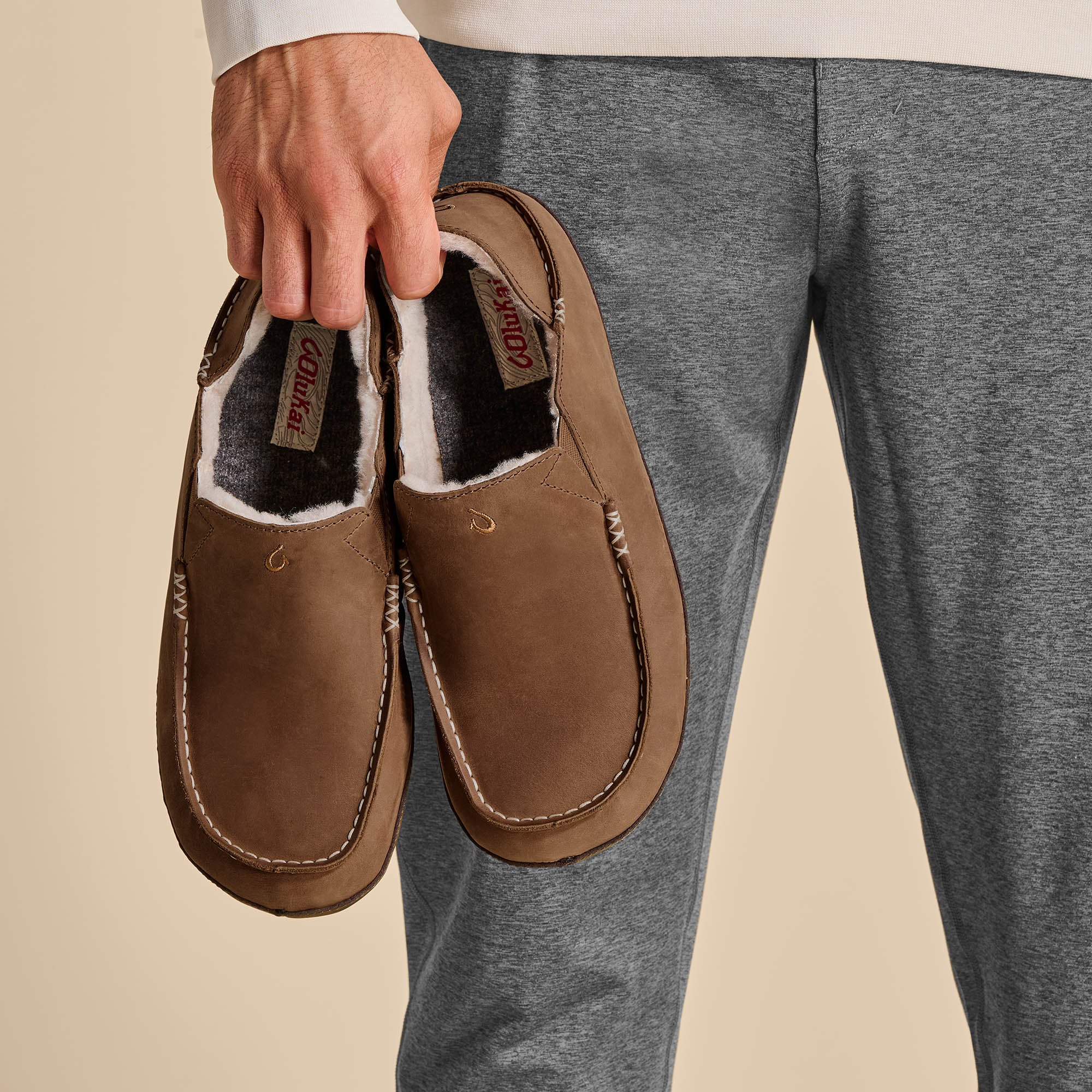 Moloā Slipper - Toffee / Dark Wood - Image 5